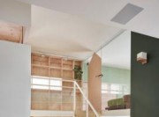 緊湊型日式風格90平米復(fù)式loft客廳樓梯裝修效果圖
