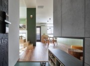 緊湊型日式風格90平米復(fù)式loft餐廳隔斷裝修效果圖