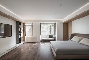 現(xiàn)代極簡風格別墅臥室效果圖