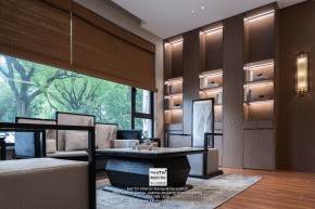 會所公裝新中式風(fēng)格裝修實(shí)景圖
