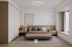 海悅花園現(xiàn)代簡約風(fēng)格三居室臥室裝修效果圖