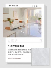 2024年流行的8款瓷磚顏色，建議收藏！